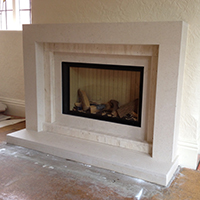 Expression Stone Fireplace